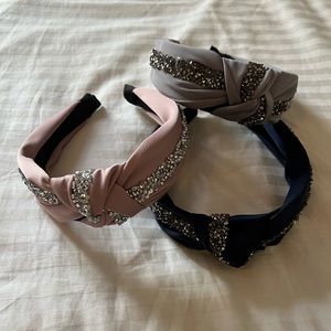 Set of 3 Headbands with Sparkle Detail